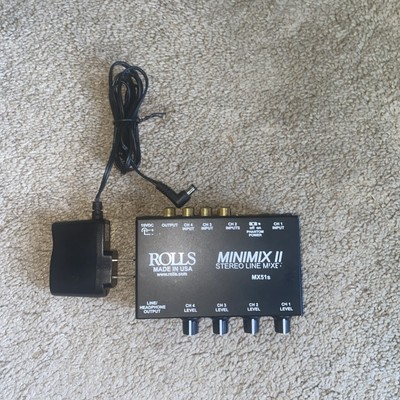 Rolls MX51s Minimix II Stereo Line Mixer with Power Supply