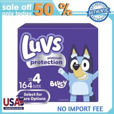 Luvs Platinum Protection Baby Diapers Size 4, 164 Count Select for More Options
