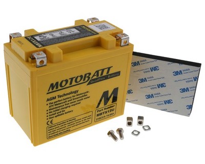Batterie 14Ah MOTOBATT MBTX12U, kompatibel für APRILIA RSV 1000 R, Tuono 1000R