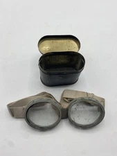 WWII Swiss Army Snow Goggles in Tin Case