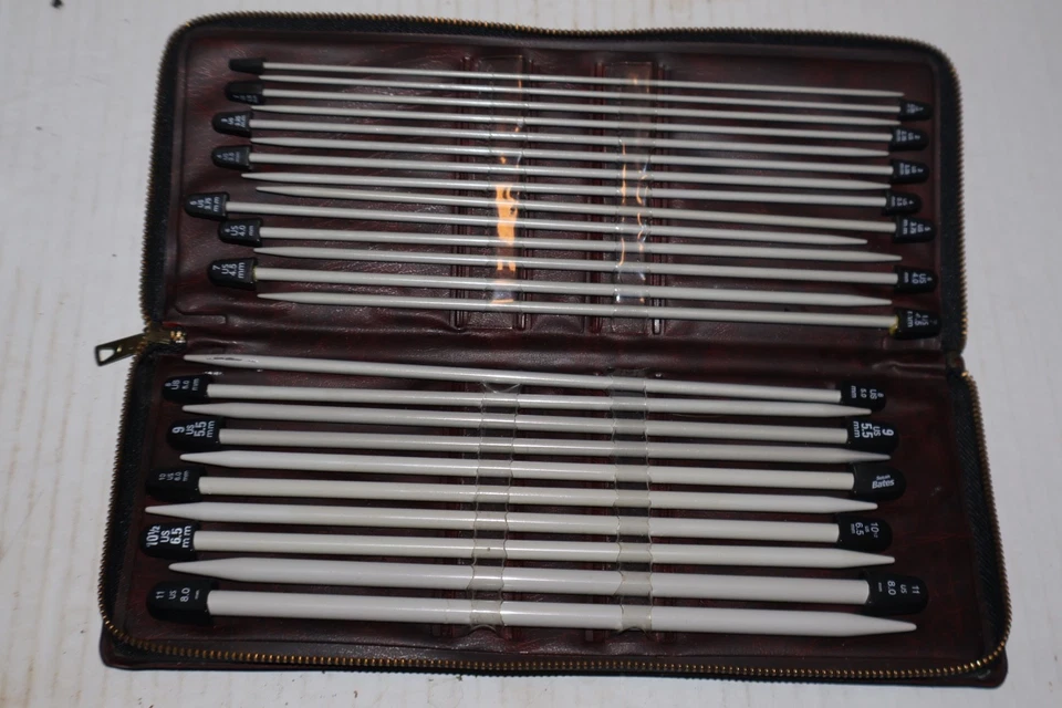 Susan Bates Stricknadel 24 verschiedene Größen Set im Etui