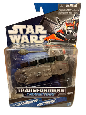 Hasbro Transformers Crossovers Star Wars Clone Commander Cody to Clone Turbo NEW