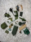 Vintage G.I. Joe ARAH Action Figure Accessory Lot Vehicles Weapons Missile Green