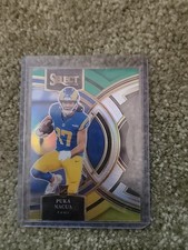 2023 Panini Select - Premier Level Puka Nacua  Green & Yellow Prizm Die-Cut(RC)