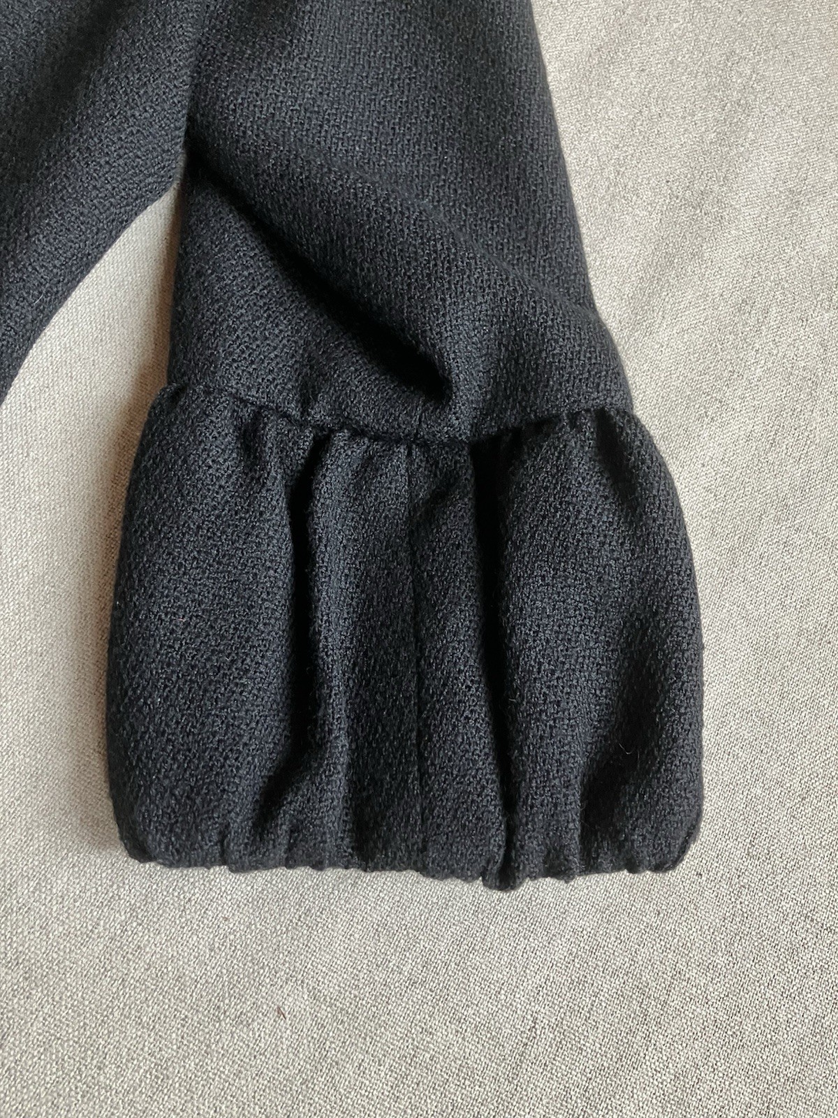 Talbots Wool Blend Button Front Black Blazer 14 X… - image 3