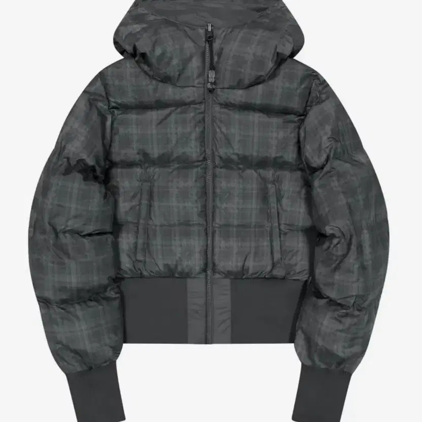 Charcoal Reversible Check Padding Jacket - 2XL, N… - image 1