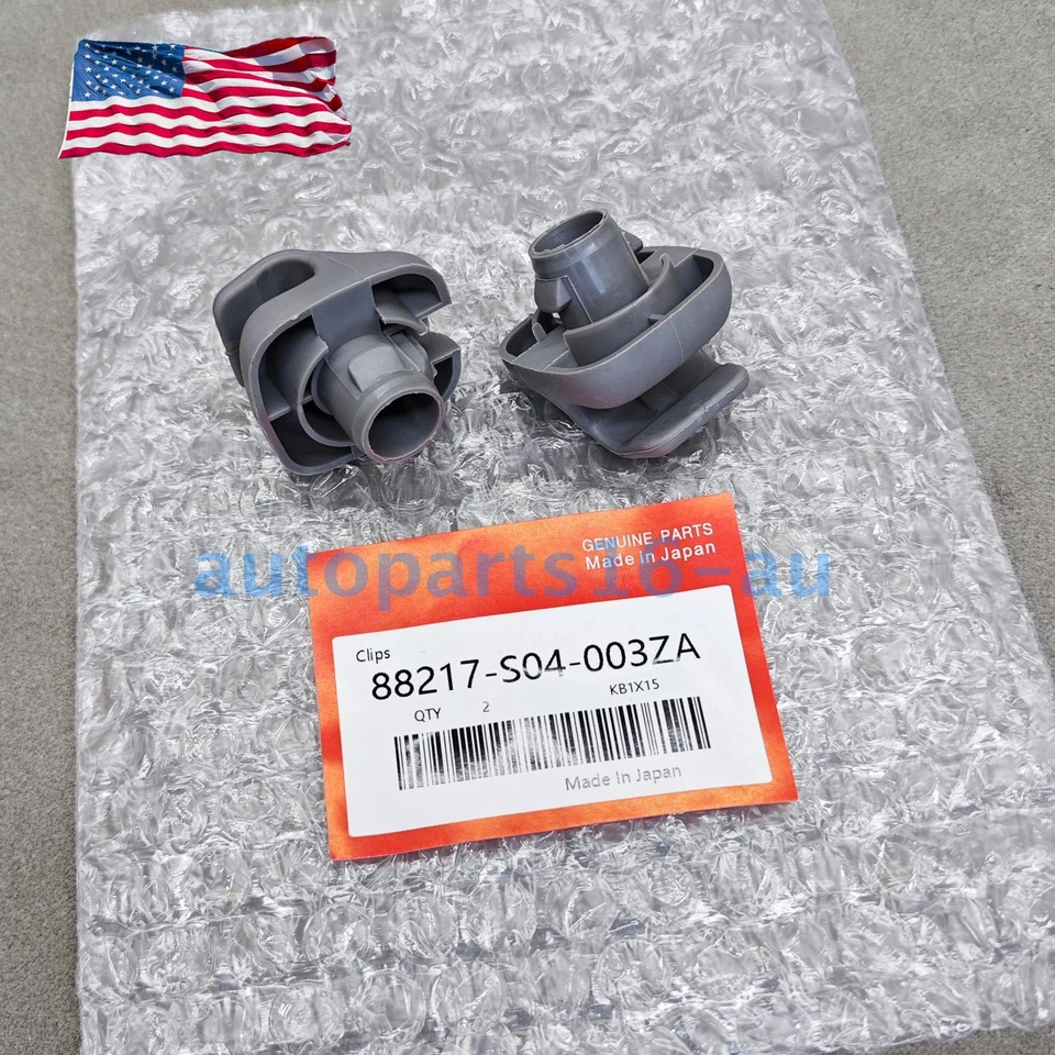 OEM 2PCS Grey 74437 Sun Visor Clip Replacement Light Fits Honda 88217-S04-003ZA Foto 2 de 4