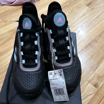 adidas Web Boost J Boost Low Top Lace-Up Sneakers Black/Pink/Blue GX9760