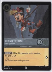 Minnie Mouse - Funky Spelunker 183/204 Into the Inklands Cold Foil