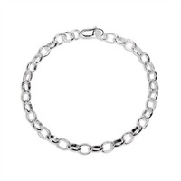 925 Sterlingsilber 20,3 Cm Belcherkette Charm AnhäNger Armband