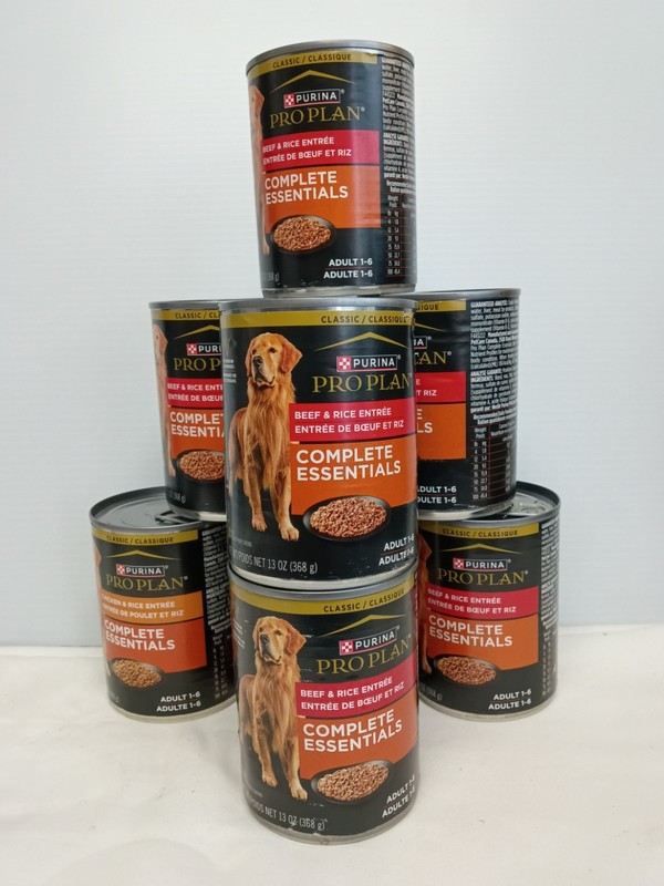 8 Purina Pro Plan Complete Essentials, Beef and Rice Entree in Wet Dog Fo...