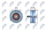 NTY Spannrolle, Keilrippenriemen RNK-AR-013 FüR Alfa Romeo Passend FüR Fiat