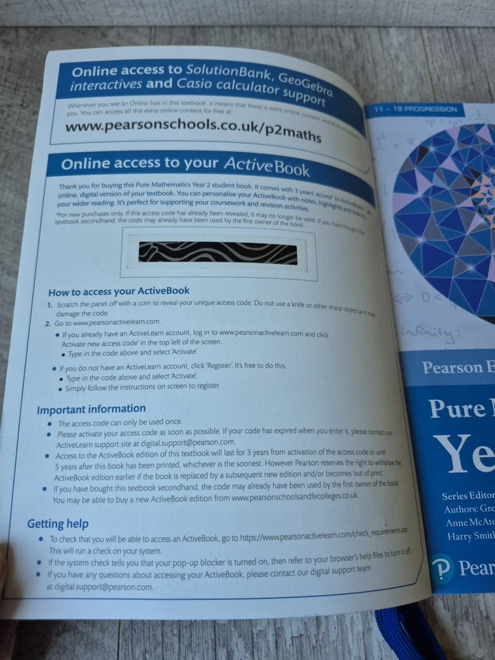 Pearson Edexcel A-Level Pure Mathematics & Statistics Year 2 Textbook bundle - Image 3 of 4