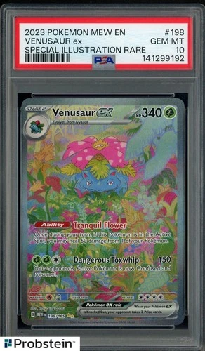 2023 Pokemon MEW EN Special Illustration Rare #198 Venusaur ex PSA 10 GEM MINT