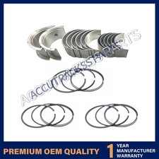 Bearing Thrust Washer Set+piston Rings For Yanmar 3tna84 Engine F24 F395 Tractor