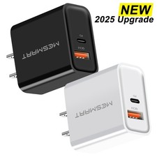 20W Fast Charger Block USB+Type C Wall Power Adapter Lot For iPhone 17e 16e 15