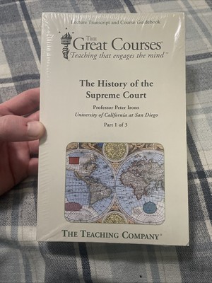 NEW & SEALED ~ THE GREAT COURSES HISTORY OF THE SUPREME COURT 1 2 3 GUIDEBOOKS ~