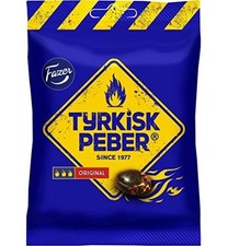 Authentic 4 x 150g Finnish Salmiakki Hard Candy - Pepper & Licorice Fusion