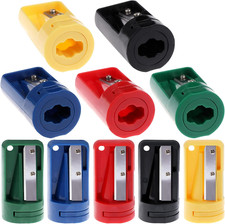 10 Pieces Carpenter Pencil Sharpener Colourful Manual Portable Woodwork Pencil C