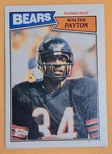 1987 Topps Walter Payton #46 Football Card Bears HOF