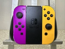Nintendo Switch Joy-Con Neon Purple (L) & Neon Orange (R) OEM Tested & Work