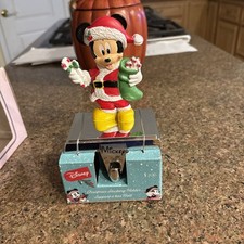 Disney Mickey Mouse Santa Christmas Holiday Mantle Stocking Holder By Kurt Adler