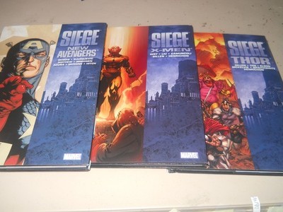 LOT 3 Siege: X-Men Thor New Avengers Marvel Comics HARDCOVERS DD14