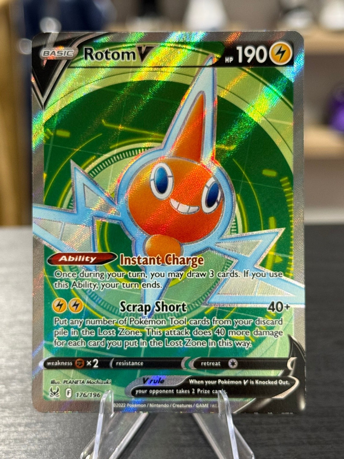 Rotom V Holofoil Ultra Rare Crown Zenith 045/159 NM