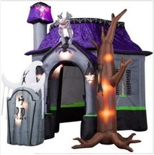 Inflatable Haunted 10Ft New Halloween For Decoration House With Led Light oa