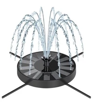 Solar Fountain Pump with Spray Height Adjustment For Birdbath Or Other. 