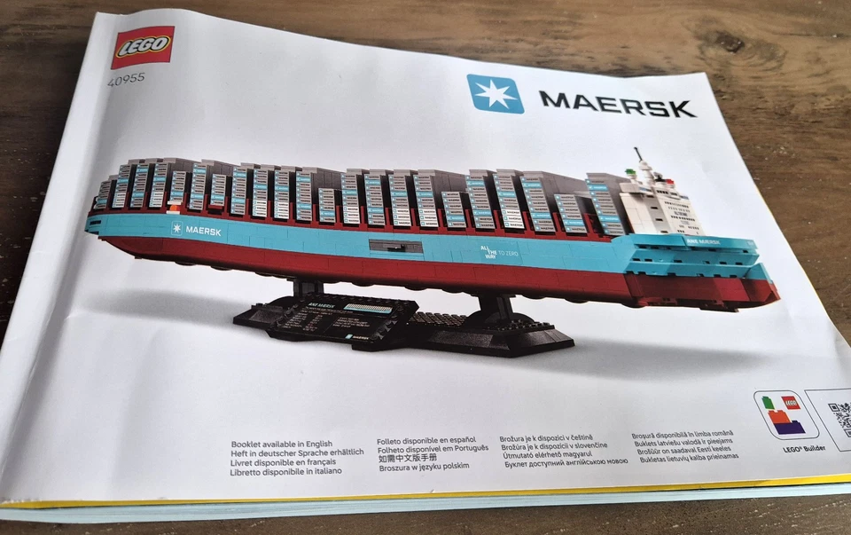 LEGO Creator Expert 10241 Maersk Line Triple-E Containerschiff mit Sticker, Foto 4 von 5