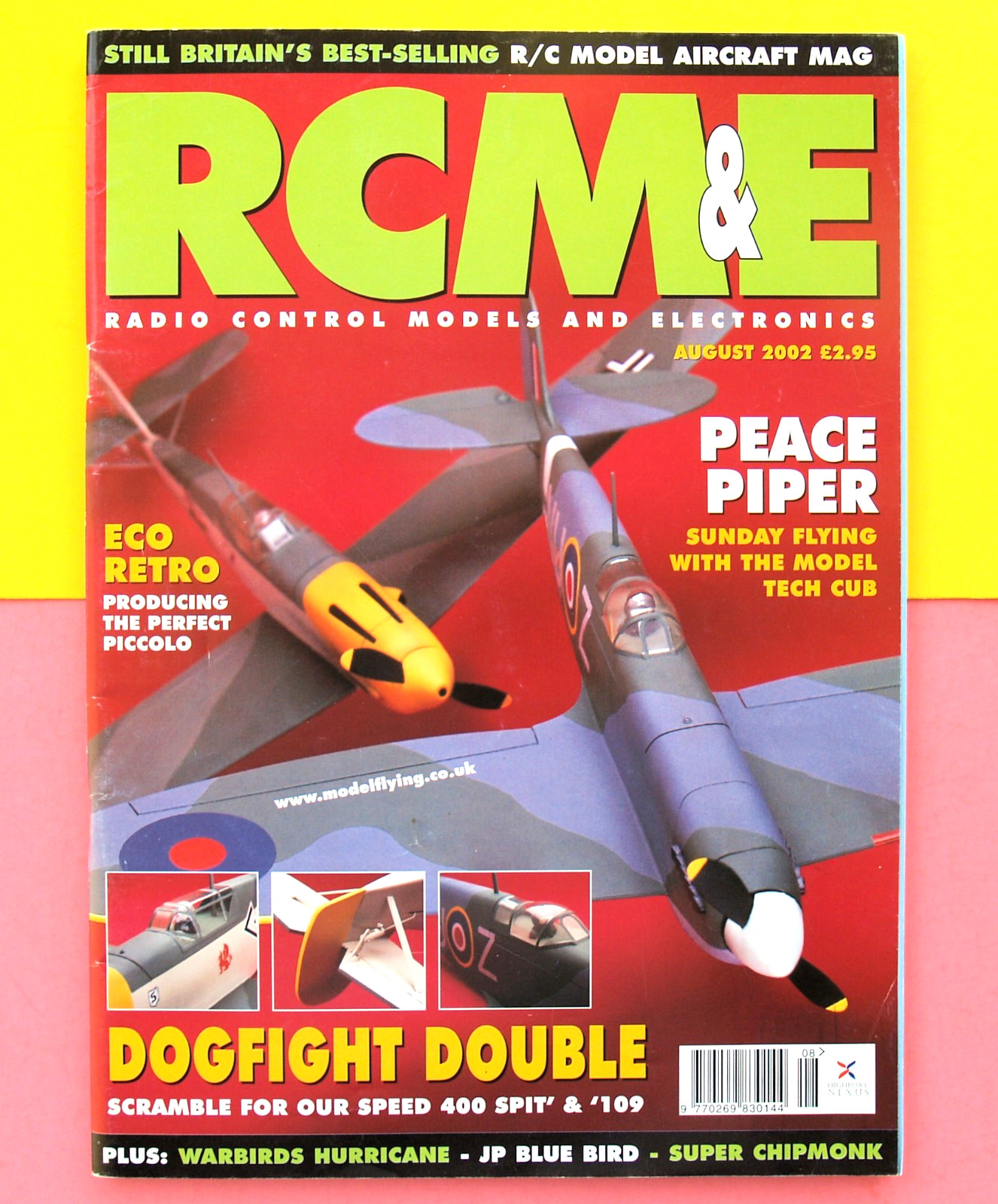 RCM&E—2 FULL PLANS UK—AUGUST 2002—RC MODEL AIRPLANES—AIRCRAFT PHOTOS FLYING NEWS