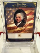 2025 A Word From POTUS John Adams Authentic Handwritten Word  #AWF-JA2