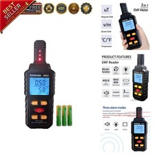 3 in 1 EMF Meter,EMF Reader,Electromagnetic Field Radiation Detector,EMF ...