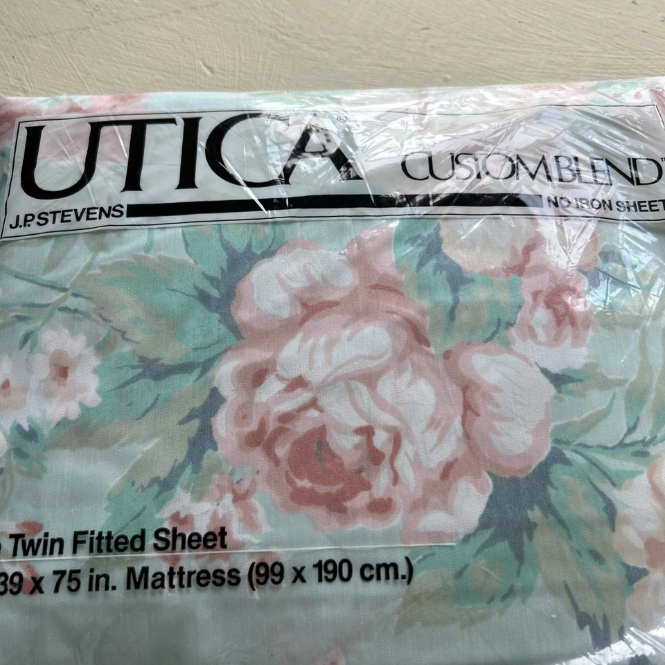 SET 2- Ropa de cama floral vintage Utica mezcla personalizada “Camille” - JP Stevens Twin Foto 3 de 4