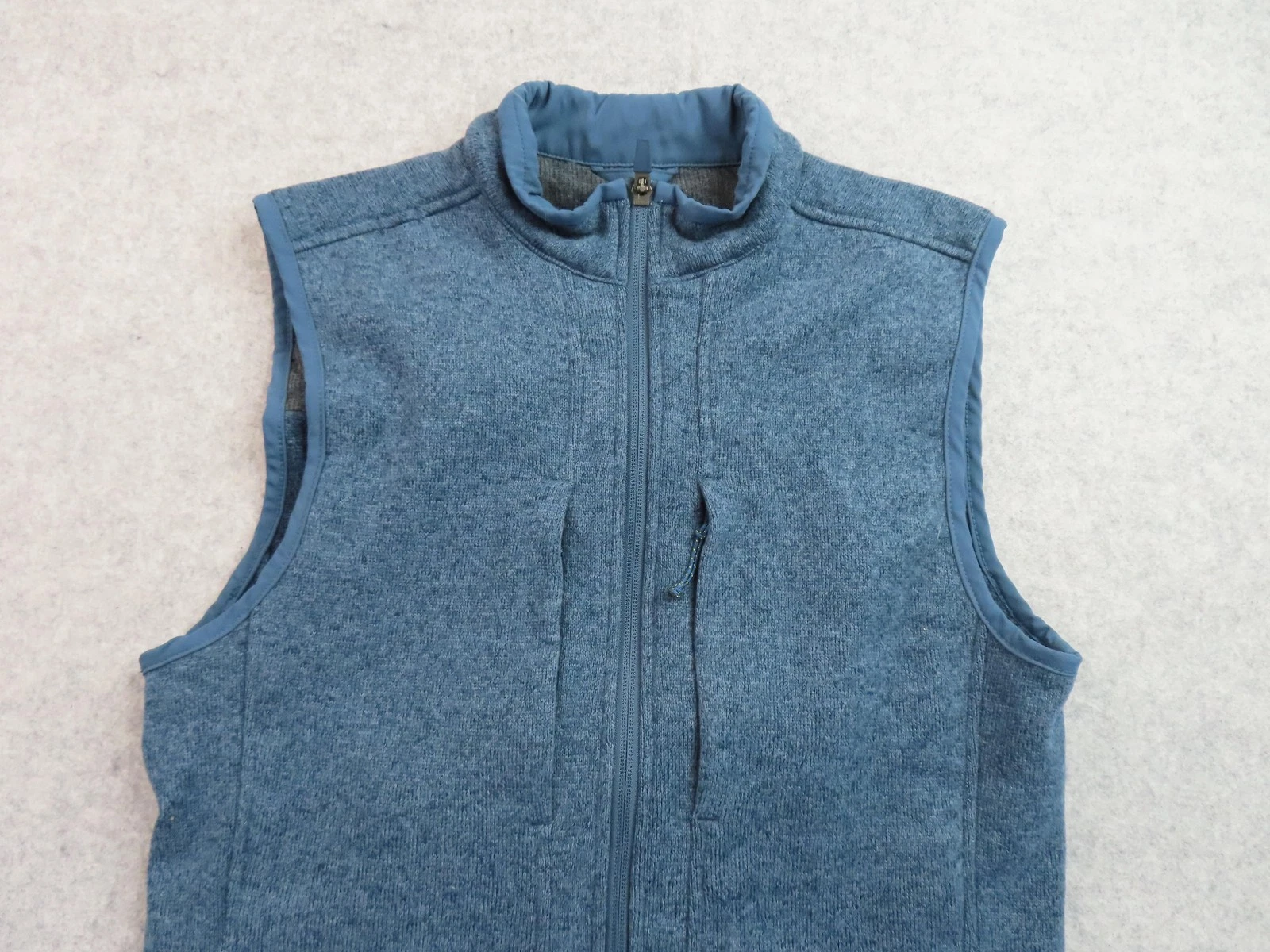 Medelita Strata Vest Mens Small Blue Fleece Lined Full Zip Workwear Outdoor