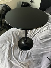 Tavolino Laterale Design Knoll Furniture Saarinen Sm Rotondo Nero 16 1/4