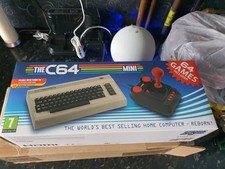 Commodore C64 Mini Retro Games Console with Joystick + 64 Preinstalled Games