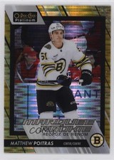 2023 O-Pee-Chee Platinum Marquee Rookies Seismic Gold 37/50 Matthew Poitras m9z