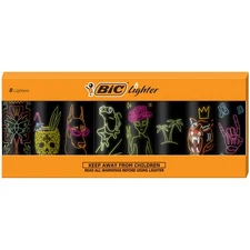 BIC Special Edition Neon Series Lighters, 8-Count