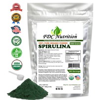 100 Pure Spirulina Powder 1000 g 2.2LB GMO-Free, Kosher, Non-Irradiated