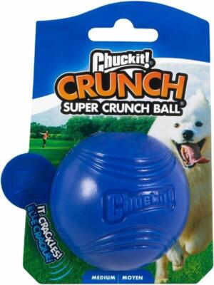 Chuckit! Super Crunch Ball Hunde Spielball Werfen Hundeball Spielzeug knistert