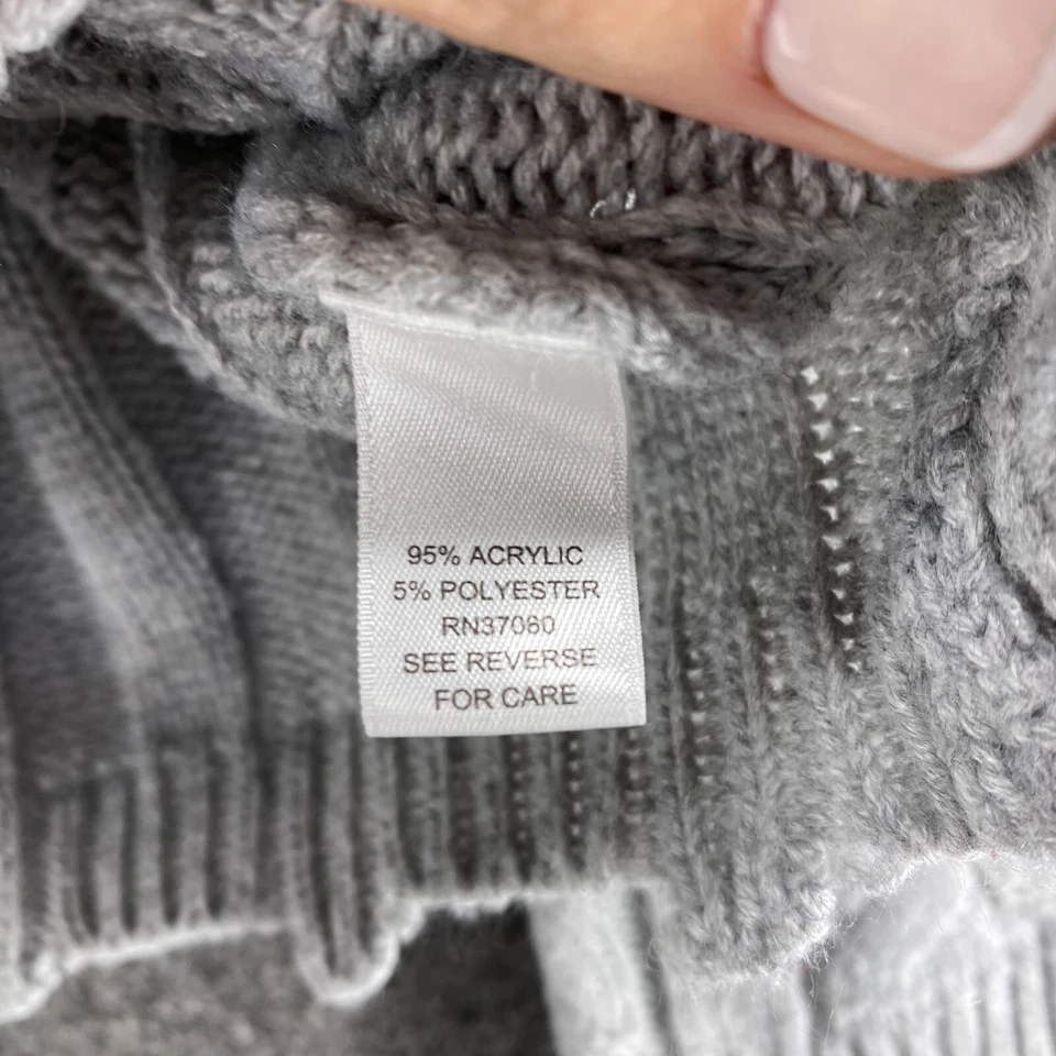 Suéter Pullover Cato Mujer M Gris Mediano Rayas Cuello Redondo Tejido Manga Larga Foto 4 de 4