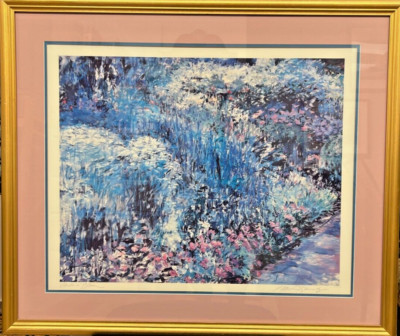 Michele Kennedy Pencil Signed  Color Print ''Garden In Bloom''