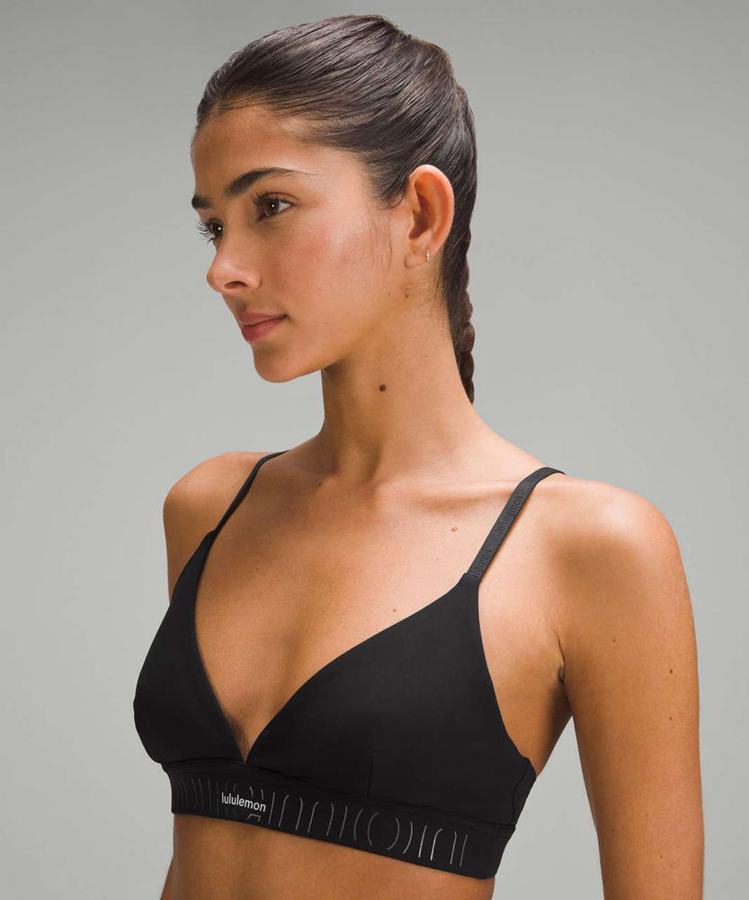 Lululemon License to Train Triangle Bra A/B *Logo. BLACK, SZ Lululemon License to Train Triangle Bra A/B *Logo. BLACK, SZ