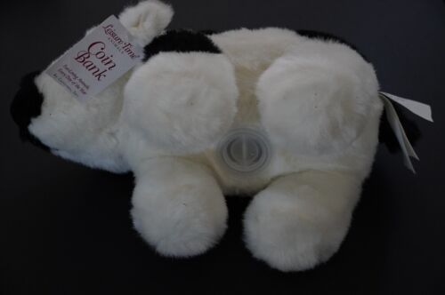 LEISURE TIME ANIMALS COW COIN BANK 12.5" PLUSH BANK - Picture 4 of 5