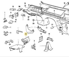 Genuine OEM BMW E30 Cabrio Coupe Sedan Wagon Air Filter Support  