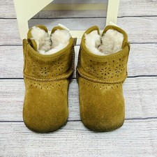 UGG Infant JESSE BOW II Sunshine Perf Brown Med 4/5 US 1019799I Inf/Che In Box