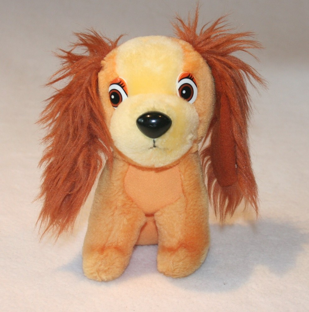 Disney Lady Plush Toy 6" Soft Stuffed Dog from Lady and the Tramp  