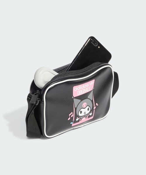 Adidas Originals x Hello Kitty Kuromi Small Item Bag Black Zip